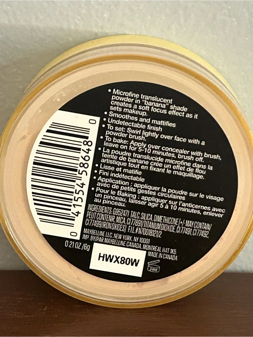 Maybelline Lasting Fix Setting Powder - Banana